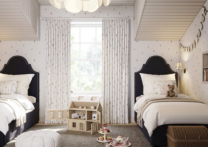 Fairy Cakes, Fairy Friends Wing - Made to Measure Curtains - Image 3